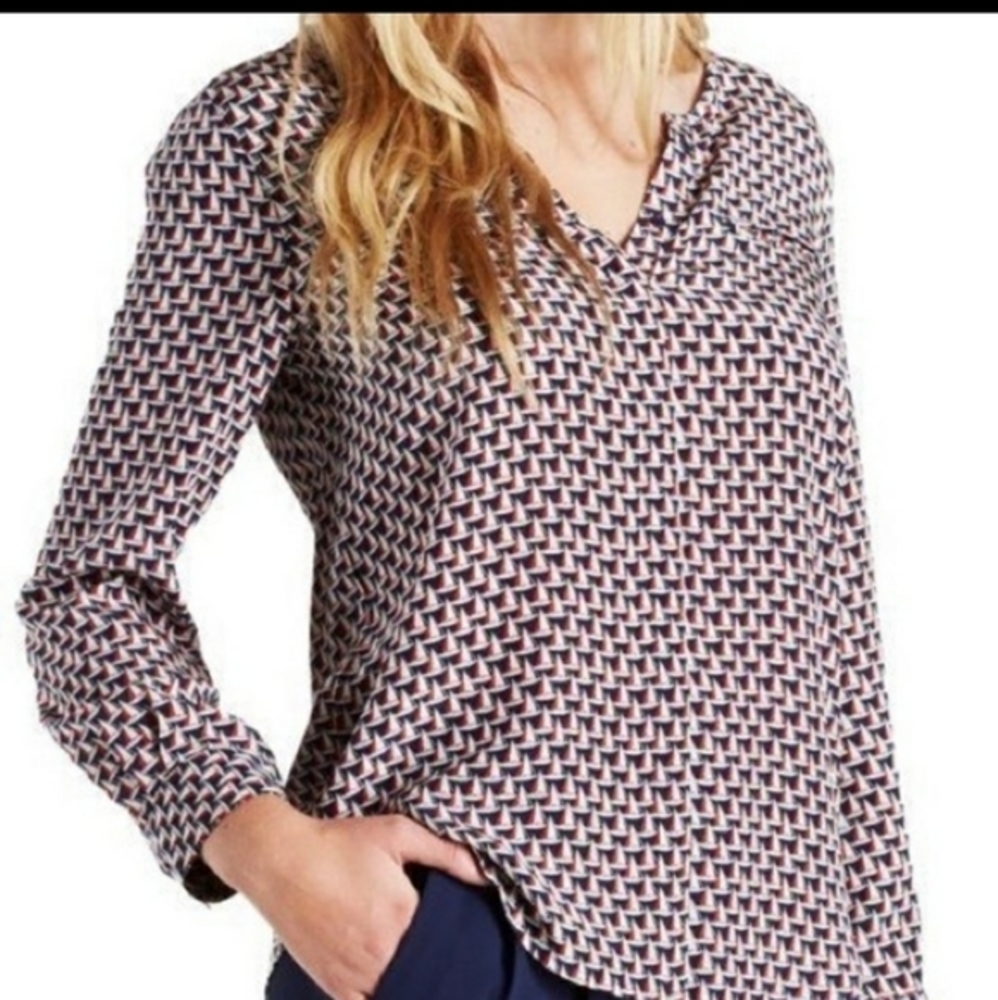 Joie ⛵ Osana Sailboat silk top sz M